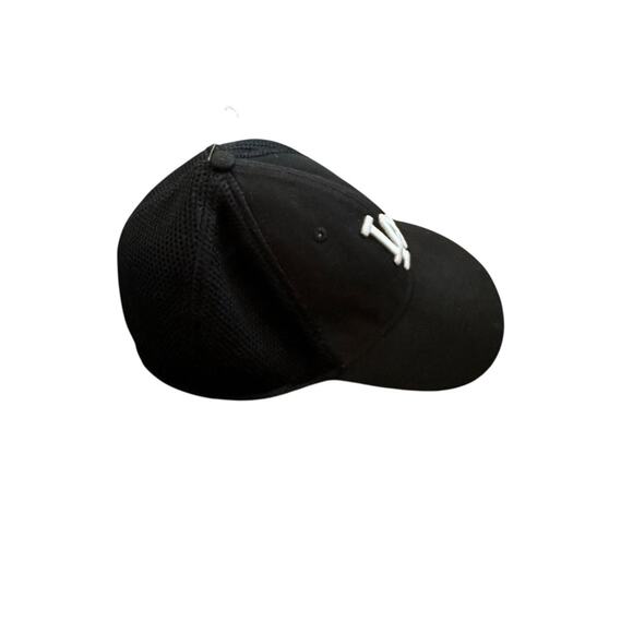 Los Angeles Dodgers Black New Era Fitted Cap Hat Large/xlarge Embroidered Grunge - Picture 5 of 9